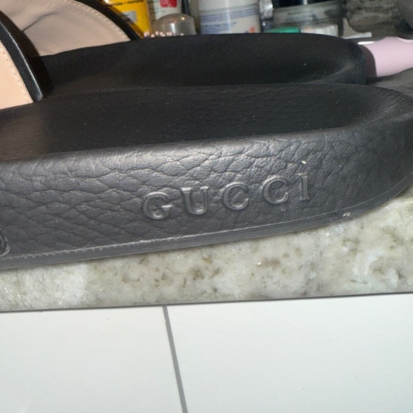 Gucci women’s Black Slides with Red and Green Stripes bow - Picture 5 of 7